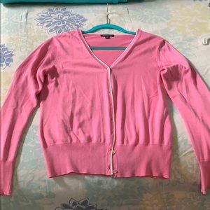 Pink Brooks Brothers Cardigan
